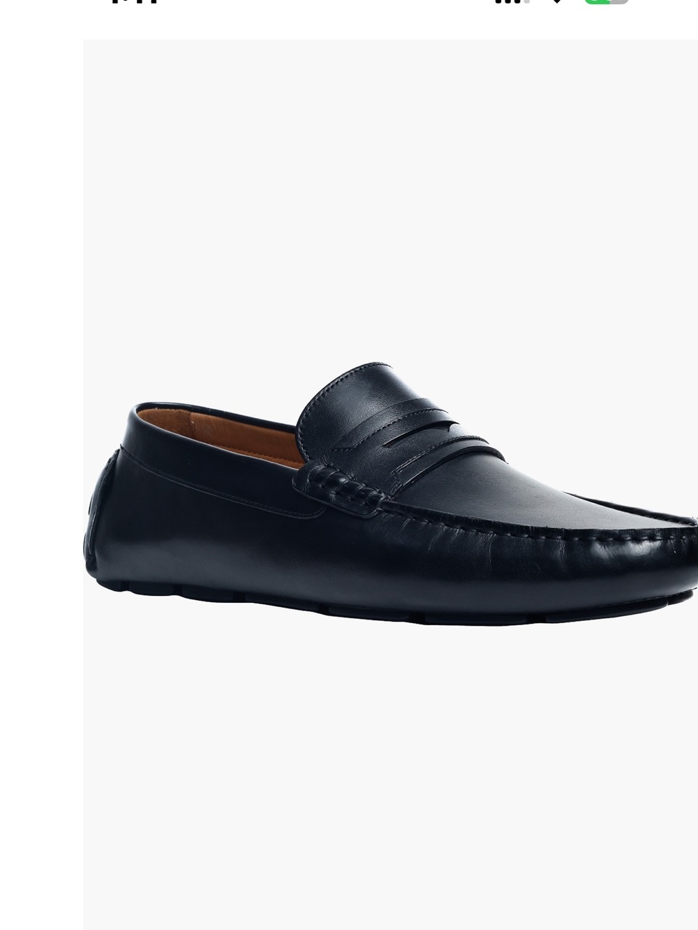 Allen Edmonds Black Leather Penny Driver Loafers